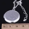 N119 Fashion Locket Delicate sieraden Bloem Ronde Vorm medelie Hanger Silver Peclace2597986