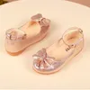 スニーカー夏の子供靴キッズベビー女の子ちょう結びクリスタルダンス浅いシングルキンダー Schoenen Meisjes Chaussure Enfant Fille