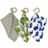 Asciugamani per la saliva per neonati in legno giocattolo giocattolo di cotone bandana bandana bandiella brsettoli per triangoli neonati solidi yl4463960622