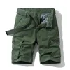 Vår sommar män last shorts bomull avslappnad passform breeches bermuda casual byxor kläder sociala 210806