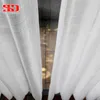 White Tulle Curtain for Living Room Soild Cross Cotton Linen Sheer Curtain for Bedroom Organza Voile Window Treatments Panel 210712