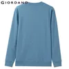 Giordano Hommes Sweatshirt Solide Pull Sweat-shirt Hommes À Manches Longues Mode Terry Hommes Vêtements Sudadera Hombre Moleton Masculino 201112