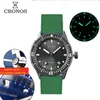 Zegarek Cronos Men039s SEA Diver Watch Sapphire Automatyczna NH35 Automatyczna ramka ceramiczna 200 m wodoodporna LUME 5775048