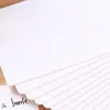 Niedlicher Notizblock aus schwarzem, weißem Kraftpapier, Notizblöcke mit 90–100 Seiten, farbige Wörter, hinterlassen Nachrichtenkarten, Planeraufkleber für Geschenke für Studenten