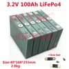GTK pilhas prismáticas de bateria 3.2V 100AH ​​LIFPO4 Baterias de pilhas de fosfato de ferro de lítio solar DIY 100AH ​​12V 24V 48V EV RV