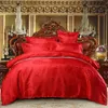 Постельные принадлежности Sisher Luxury Set Queen Size Floral Jacquard Cover Cover Одиночный король свадебный кровать льняное стеганое стеганое одеяло