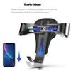 Support de voiture par gravité pour Support de téléphone portable, Clip de ventilation de voiture, Support GPS de téléphone portable pour iPhone 11 XS X XR 7 Samsung Huawei