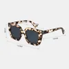 Unisex Leopard verdicken Vollrahmen lässige UV -Schutzpolarisierte Sonnenbrille