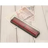 Astucci per matite trasparenti trasparenti con scatole di imballaggio per penne in plastica con fondo di colore rosso W jllyWo yummy_shop