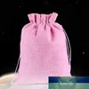 10 шт. Мода джута Drawstring Burlap сумки свадебные благополучие вечеринки рождественские подарочные украшения