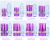 100pcs Stand up Matte Purple Window Zip Lock Aluminium Foil Bag Refermable Viande Café Poudre Snack Noix X-mas Cadeaux De Mariage Thermoscellage Pochettes D'emballage