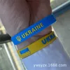 2022 Support Ukraine Armbänder Silikonkautschuk Armreifen Armbänder Ukrainische Flaggen Ich stehe mit ukrainischen gelben blauen Sportarten El1104669