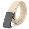 Fashion Men's Belts Breathable Military Tactical Waist Belt With Plastic Buckle Nylon Canvas Outdoor Casual