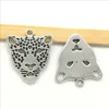 Lot 50 sztuk Leopard Head Antyk Silver Charms Wisiorki Do Biżuterii Dokonywanie Naszyjnik Bransoletka Kolczyki Styl Retro 30 * 27mm DH0863