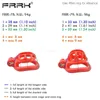 Cockrings frrk3d kit de dispositivo de ligação à tartaruga de gaiola de gaiola de gaiola com 4 anéis Brinquedos pretos brilhantes 12045331304