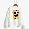 Hip Hop Banana Fish Hoodie Round Neck Långärmad och Loose Unisex Y0804