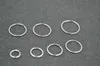100pcs/lot Surgical Steel Punk Open Seamless Septum Hoop Nose Ring Earring Body Piercing