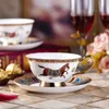 European Royal Bone Chine Tasse à thé de l'après-midi Golden Vintage Cup avec soucoupe Creative Luxe Vaso Cafe Vaisselle AF50BD 210611