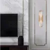 Wall Lamps Melange Elongated Sconce Postmodern Natural Marble Light Creative Luxury El Club Indoor Bedside Reading Lamp2674664