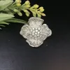 Vanifin mode bijoux belle fleur pivoine broche pendentif double usage pour la fête de mariage Micro pavé cadeau populaire