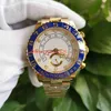 Top Men Wtaches Horloge 116688 44mm Geel Goud ETA 7750 Beweging Keramische Bezel Sapphire Chronograaf Werken Automatische Mechanische Mens Horloges