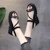 Sandals Summer Women Sandal Fashion Flats Platform Woman Sandles Black Platforms Slides Outdoor Shoes Gladiator Women's Casual Shose