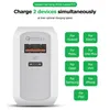 Durevole nell'uso Caricabatterie Quick Charge 3.0 PD Caricabatterie per telefono cellulare USB tipo C da 18 W per iPhone Samsung Spina UE USA Ricarica rapida a doppia porta