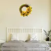 Artificial Sunflower Wreath Springtime Flower For Front Door Wall Hanging Window Wedding Party Home Decor