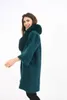 Women's Fur & Faux Casual Long Knitted Cardigan Collar Real Women Vintage Loose Sweater Coat Solid Oversized Jumper Outerwear Autumn Win