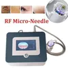 Mini RF Fractional Microneedle Facciale Corpo Microneedling Macchina Face Lift Rimozione delle rughe Micro ago d'oro Cicatrice Rimuovi sistema di aghi