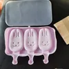 Silicone Ice Cream Tools Mold Popsicle Molds with Lid DIY Homemade Lolly Pop Maker Mould