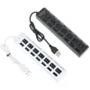 USB Splitter 7 Port Expander Несколько 3 HAB Используйте адаптер питания с переключателем для ПК