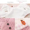 Warm Pet Sweater Winter Dog Clothes Dog Apparel for Small Dogs Pomeranian Yorkies Chihuahua Schnauzer Thickened Flannel Lining Coats Pink Girl Jackets XS A271