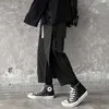 Hybskr Höstmäns lastbyxor Casual Oversize Woman Byxor Koreanska Streetwear Hip Hop Man Mode College Kläder 210930