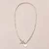 Trustdavis Luxury 925 Sterling Silver Fashion Freshwater Pearl Geometric Hexagon Halsband för kvinnor Mors dag Smycken DB343