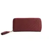 Fringe Zipper Mobile Phone Bag Change Card Bag Cuir Femme Rfid Sacs à main Portefeuilles assortis
