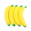 Schattige bananen speelgoed squishy super langzaam stijgende jumbo simulatie fruit telefoon riemen zachte crème geurende brood cake kid cadeau 19 * 4 cm