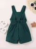 Baby Flap Detail Overall Romper SHE