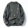 Fall Winter Fashion Cartoons Suede Sweater Långärmad O-Neck Kvinnor Casual Warm Pullovers Koreanska Oversize Women 211011