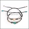 Bijoux de charmetortue de mer perles bracelets pour femmes hommes 2 couleurs pierre naturelle brin élastique amitié Bracelet plage bijoux cadeaux Drop Del