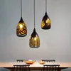 Modern LED Pendant Light Iron Hollow Metal Cage Pendant Lamp Living Room Restaurant Shop Bar Fixture Decoration