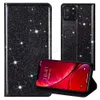 Magnetic Wallet Phone Cases for iPhone 14 13 12 11 Pro Max XR XS X 7 8 Plus - Ultra-thin Glitter PU Leather Flip Kickstand Cover Case with Card Slots
