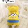 Capuz de cachorro novo, roupas de cão de inverno quente, cães 4 pernas cães fantasia Cute