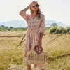 Boheemse jurken zomer sundress hoge taille jurk vrouwen elegante fairy kleding sexy outfit dames midi korte mouw casual 210712