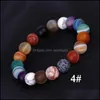 Bracelets Beaded, Strands Eight Planets Bracelet Men Natural Stone Universe Yoga Chakra Solar System Star Disery Jewelry Byz-18 Drop Deliver