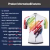 Kemaloce Jazda na rowerze Jersey 2022 Kolorowe Sprężone Outdoor Unisex Rowerowe Rowerowe Nosić Fajne Oddychające Pełne Zipper Bike Mundury H1020