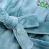 Hiver Flanelle Peignoir pour Bébé Garçons Haute Qualité Enfants Chaud Coral Fleece Sleepwear Cartoon Ours Pjajmas Homewear Vêtements 210622