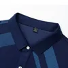 Брэнд мужчина мода Camisa Polo Рубашки с длинным рукавом мужские клетки Polo Plaid Business Casual Men's Tee Tops 8606 210308
