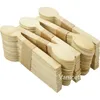 Nieuwste bamboe servies set 17cm milieubescherming wegwerp bamboe mes / vork / lepel afbreekbaar servies zc089
