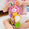 Baby Plush Stuffed Rattle Toys Stroller Hanging Animals Bed Mobile Infant Bunny Educational for Children Gift Happy Monkey 220216